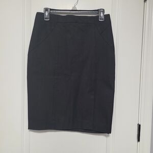 Banana Republic Classic Black Pencil Skirt Sz 6 NWT